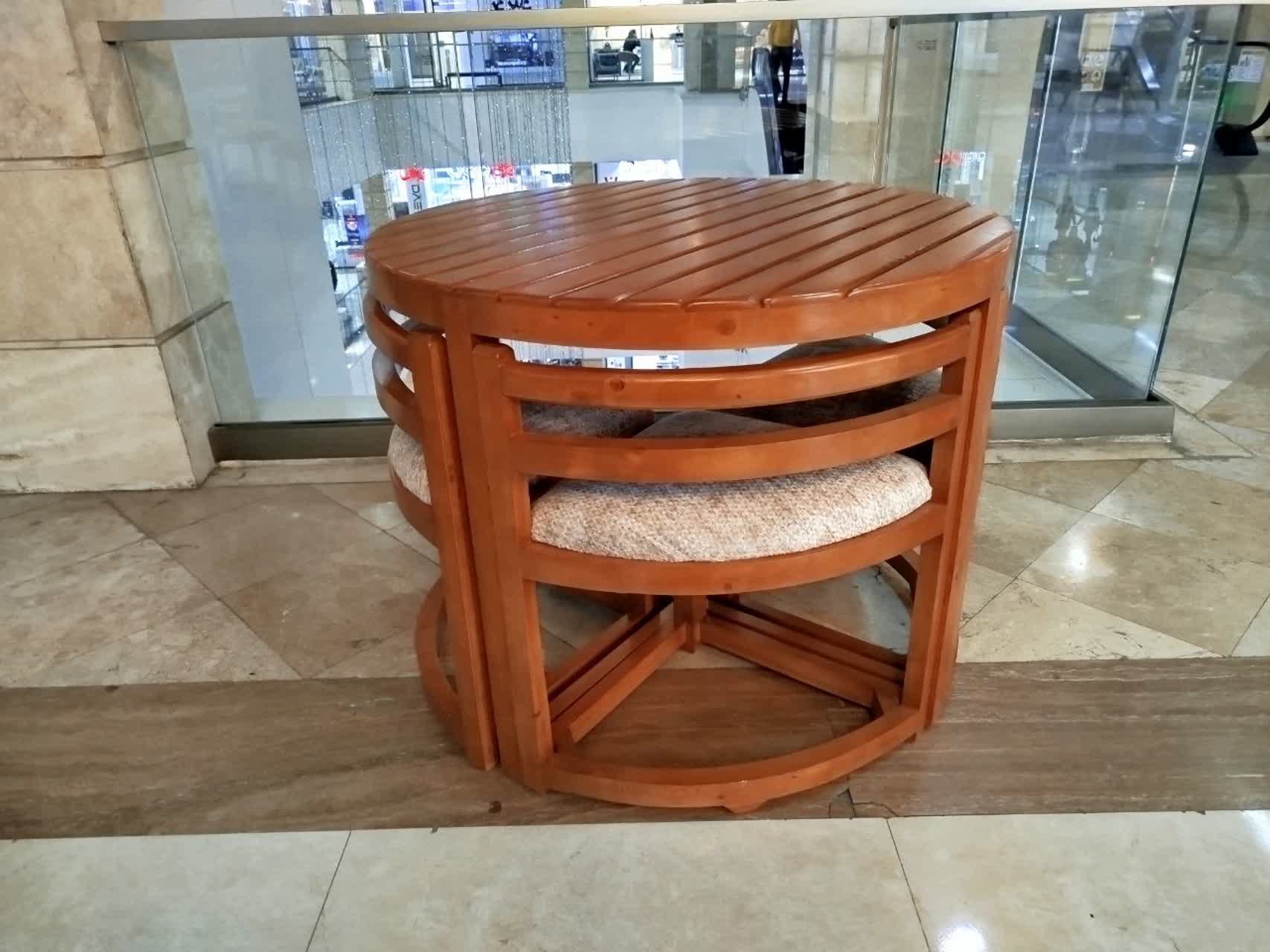 میز و صندلی غذاخوری کم جا 4 نفره