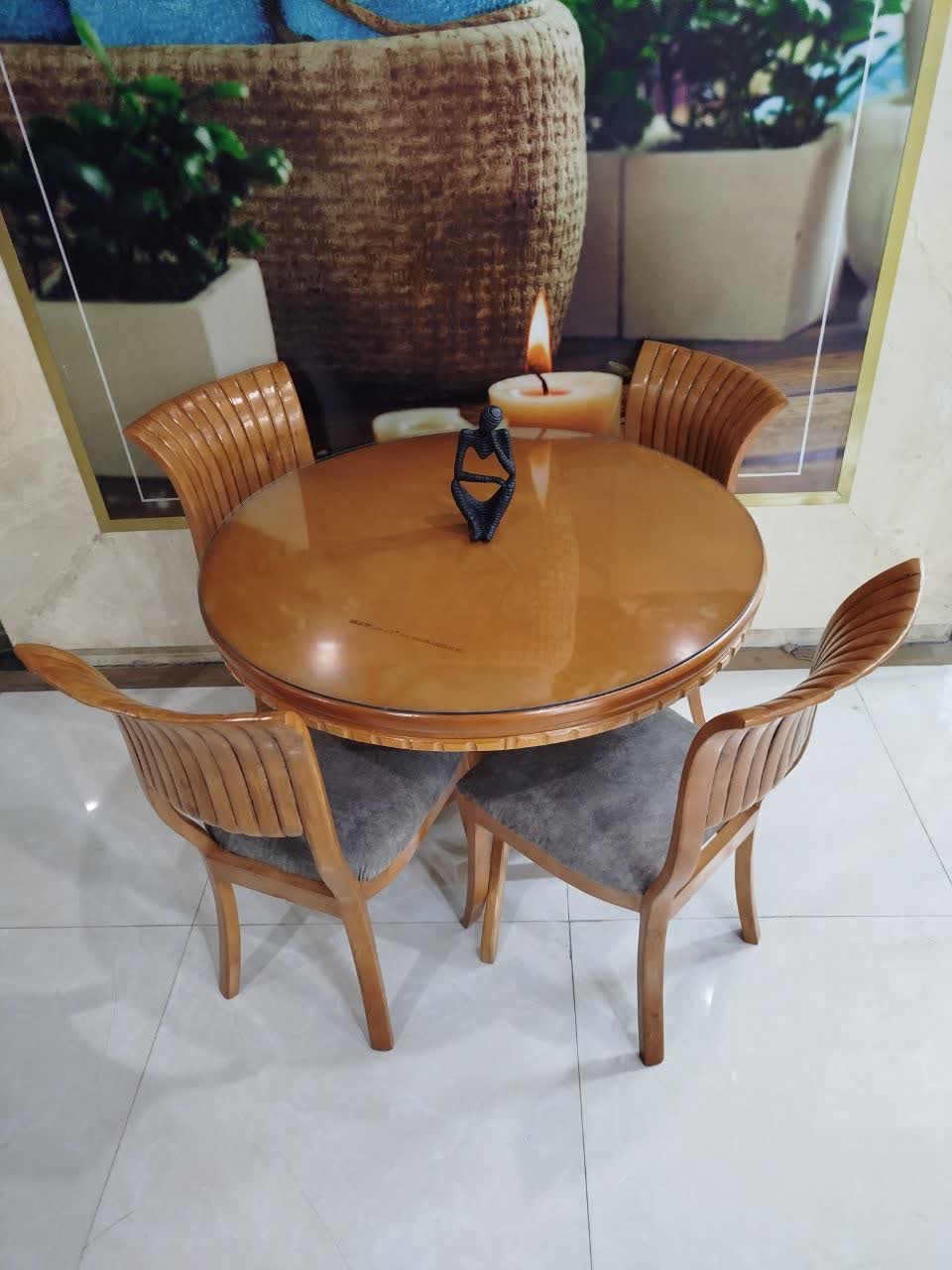 میز و صندلی غذاخوری چهارنفره مدل صدفی